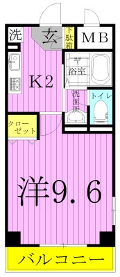 ラティニア 603号室 間取り