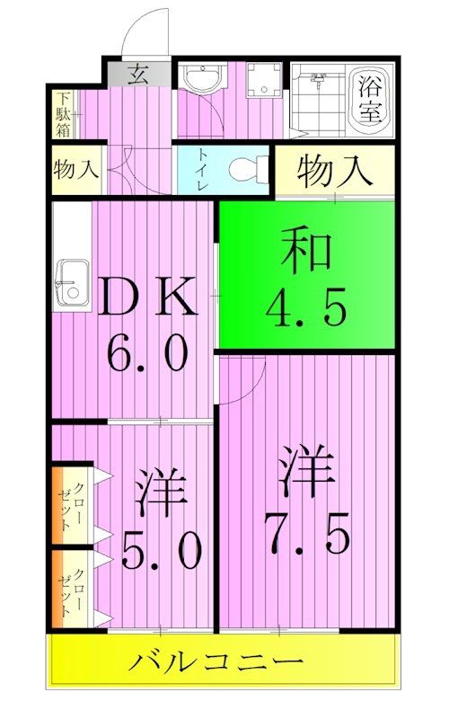 王子サウスウイング 間取り図