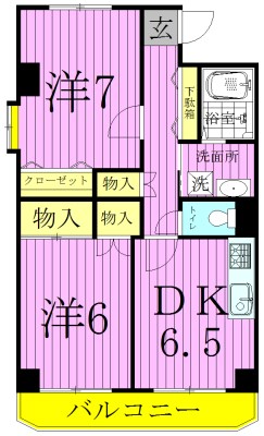 アクアコースト 間取り図