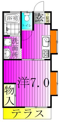 ハイツ二幸B棟 間取り