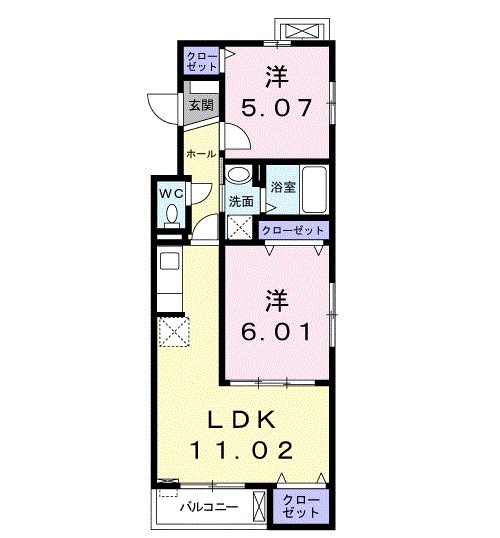 ＫメゾンⅡ  間取り図