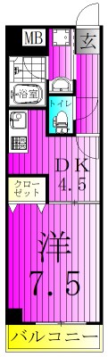 Ｔ．Ｙ．ビル 801号室 間取り