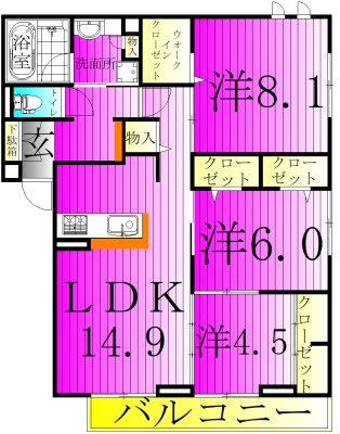 セレーノ・フォレ 間取り