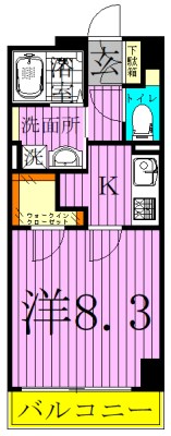 oak（オーク） 303号室 間取り