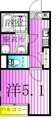 メルディア梅田5丁目Ⅶ 間取り図