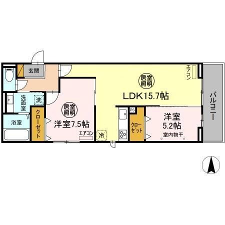 Ferro Palazzo　B 302号室 間取り