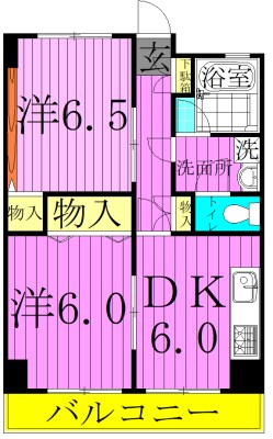 綾瀬リージェントマンション 間取り図