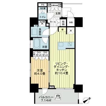 レックスお花茶屋レジデンスウエスト 間取り図