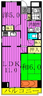 フレール綾瀬3 間取り図