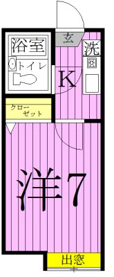 シャンブル綾瀬Ｉ 間取り図