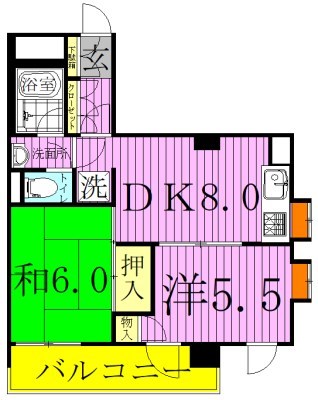 グリーンパーク綾瀬公園通り 間取り図