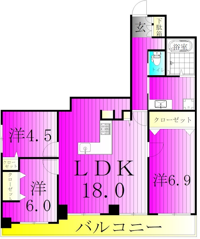 パーク・ノヴァ北小金 間取り