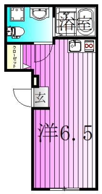 カーサムジカ北千住 間取り図