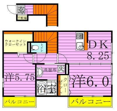 グローリーシャンテ 間取り図