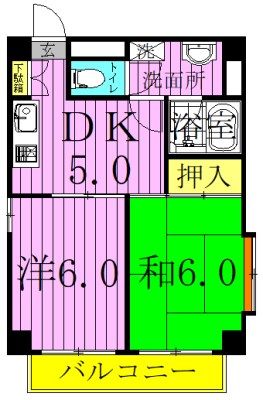 ラフォーレ江北 間取り図