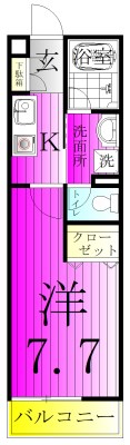 センタービレッジ常盤平Ⅱ 205号室 間取り