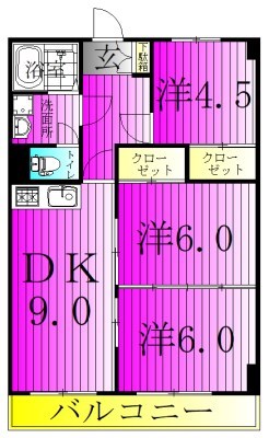デイズ・ガーデン 305号室 間取り