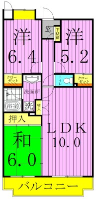 ラフィネス西新井 間取り図