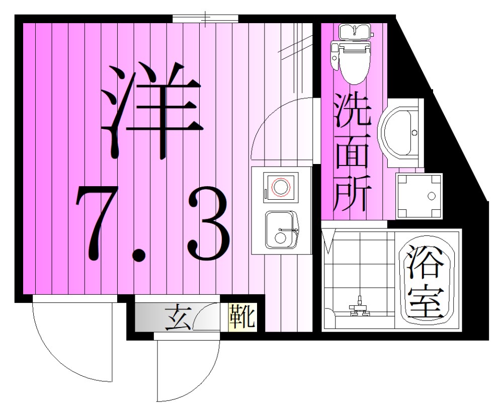 ラターシュ町屋 間取り図