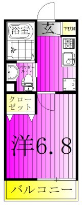 エルスタンザ柏中央 305号室 間取り