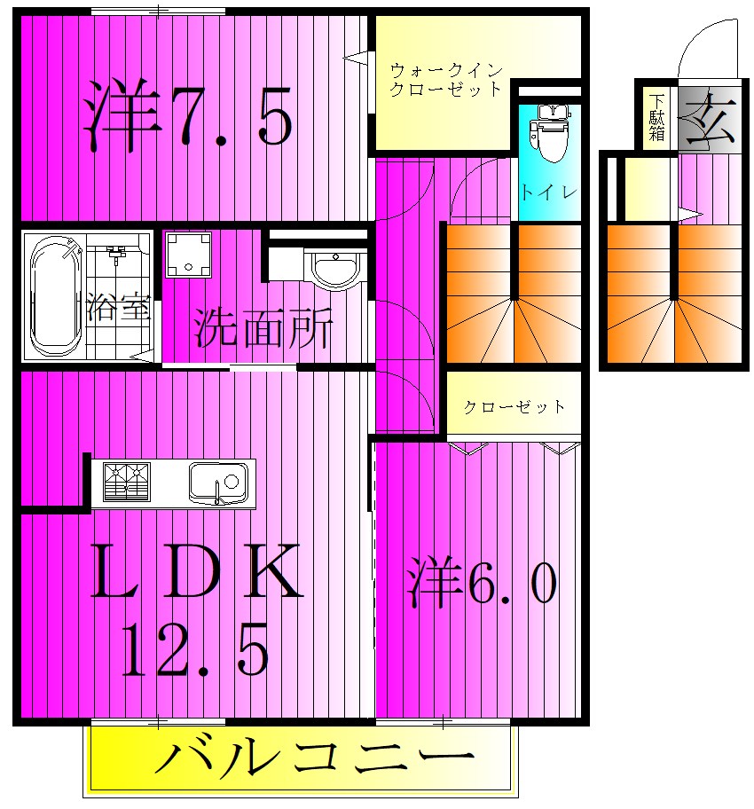 プリマヴェーラＢ 間取り