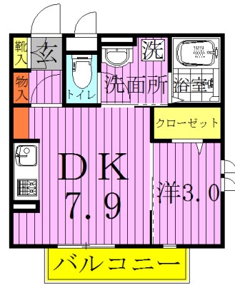 101号室 間取り