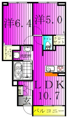 ブラウンヒルズ 間取り