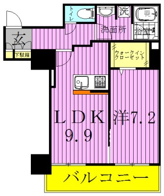 ロイヤルパークスタワー南千住 間取り図