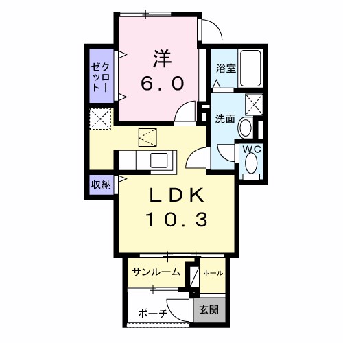 Ａ－１（エーワン） 間取り図