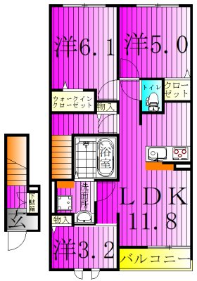 ブラウンヒルズ 間取り