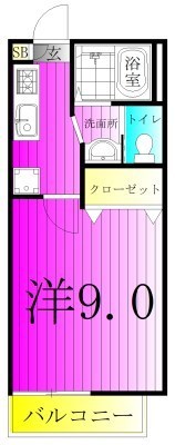 セレブメゾン 201号室 間取り