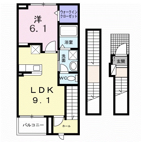 ナナラーピカケ 間取り図