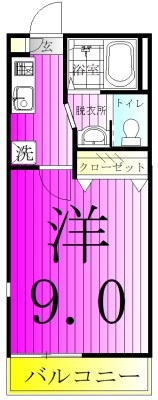 セレブメゾン 201号室 間取り