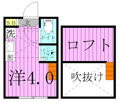 ハーモニーテラス日ノ出町Ⅴ 間取り図