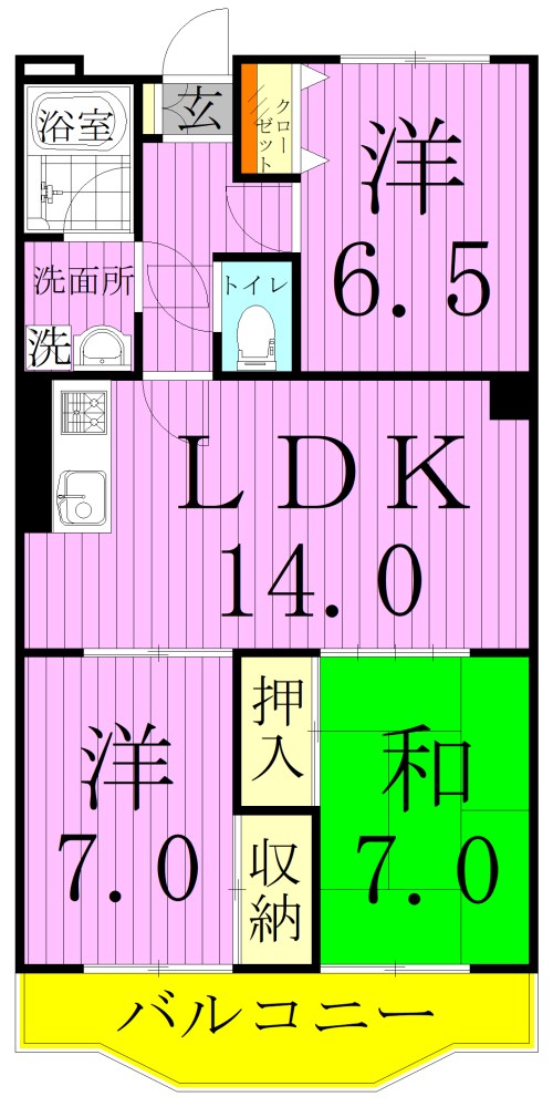 グランデール 間取り図