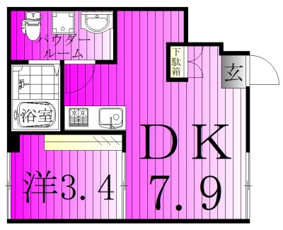 Ｎｅｓｔｉａ 102号室 間取り