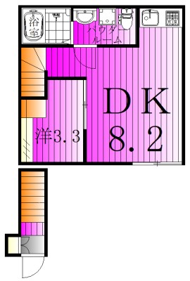 Ｎｅｓｔｉａ 201号室 間取り