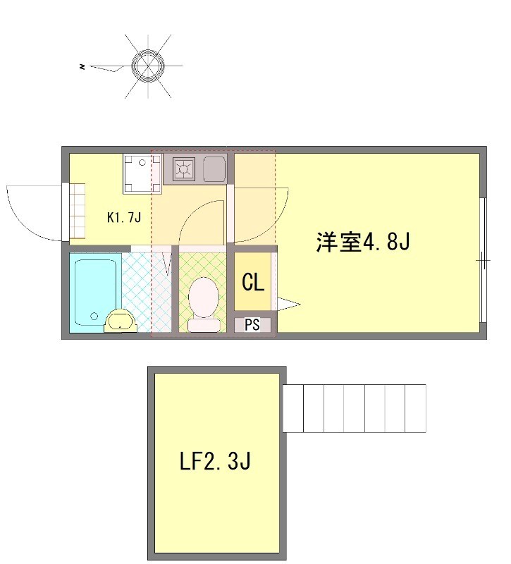 フォルトゥーナ梅島 間取り図