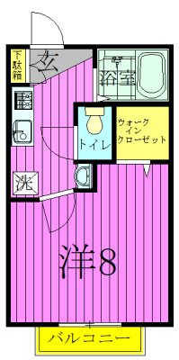 メゾンミルフィーユ 203号室 間取り