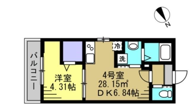 Ajour新松戸02 101号室 間取り