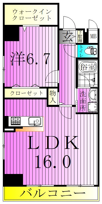 ケイ・ヴィラージュ 間取り図
