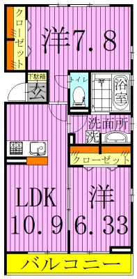 パレドールモア 間取り図