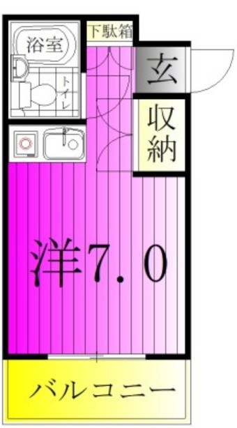 オークハイツ 1002号室 間取り
