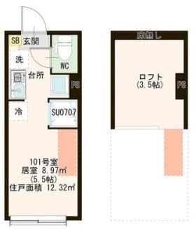 ハーモニーテラス町屋Ⅵ 間取り図