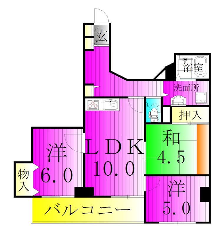 大師グリーンプラザ  間取り図
