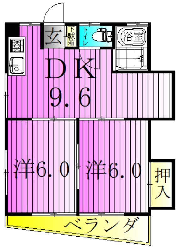 小台橋マンション 間取り図
