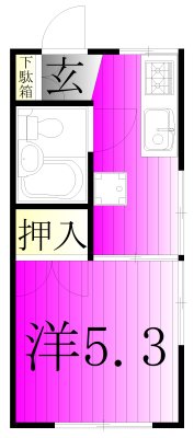コーポヨシダ 107号室 間取り