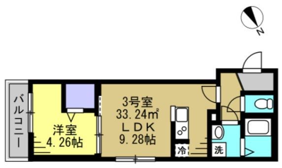 Ajour新松戸02 間取り