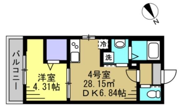 Ajour新松戸02 間取り