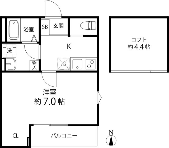 T&amp;rsquo;s Cuore六町Ⅱ 間取り図